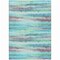 Homeroots 3' X 5' Teal Blue Plum And Ivory Striped Washable Indoor Outdoor Area Rug 631413 - alternate 5
