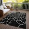 Homeroots 3' X 5' Black And Beige Abstract Washable Indoor Outdoor Area Rug 601104 - alternate 4
