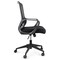 Elama Mid Back Adjustable Mesh and Fabric Office Chair in Black ELM-F-022 - alternate 6