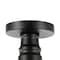 Jonathan Y Camila 14" 1-Light Classic Industrial Indoor/Outdoor Iron LED Semi Flush Mount, White/Black JYL7617A - alternate 6