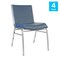 Flash Furniture HERCULES Heavy Duty Navy Vinyl Stack Chairs, 4PK 4-XU-60153-NVY-VYL-GG - alternate 8