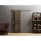 Sartodoors Sturdy Barn Door 18 x 84in, Veregio 7588 Cognac Oak W/ Black Glass, SS 6.6FT Rail Hangers Heavy Set VEREGIO7588BD-S-AKA-1884 - alternate 1