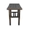 Homeroots 18" Antiqued Gray Teak Rectangular Shower Bench 376758 - alternate 4