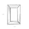 Homeroots 18" Silver Beveled Glass Framed Accent Mirror 484999 - alternate 6