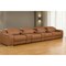 Homeroots 169" Chestnut Italian Leather Reclining USB Sofa 632890 - alternate 5