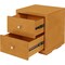Homeroots 19" Oak Solid and Manufactured Wood Two Drawer Nightstand 526873 - alternate 3