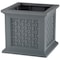 Pure Garden Rattan Style Outdoor Planter Box 14.65-Inch-Square Decorative Flower or Plant Pot 50-LG1471 - alternate 1