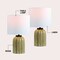 Jonathan Y Royce 18.25" Rustic Farmhouse Fluted Scalloped Gourd Resin/Metal LED Table Lamp, Antique Light B, 2PK JYL5608A-SET2 - alternate 4
