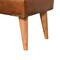 Homeroots 35in Brown Genuine Leather and Solid Wood Upholstered Storage Bench With Cabinet 717470 - alternate 4