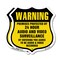 Signmission 24 Hour Surveillance Shield Sign Warning, 12 inch X 12 inch, Plastic Sign, 2PK SHI-P-2PACK-12-354 - alternate 1