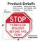 Signmission Stop Permission Required Beyond Thi, 6 inch X 6 inch, Plastic Sign, 2PK OC-P-2PACK-6-293 - alternate 5