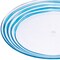 Homeroots Blue Four Piece Round Swirl Acrylic Service For Four Salad Plate Set 520894 - alternate 5