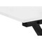 Homeroots 55" White and Black L Shape Computer Desk 376540 - alternate 7
