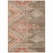 Homeroots 5' X 8' Brown And Terra Cotta Southwestern Washable Indoor Outdoor Area Rug 603534 - alternate 5
