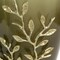 Homeroots 15" Dark Olive Green And Gold Branch Patterned Glass And Aluminum Table Vase 574250 - alternate 4