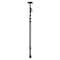 E-Z Up Dust Containment Sheeting Pole, Telescoping, 4 ft 7-1/2 in to 12 ft L, Steel, Gray 54733 - alternate 1