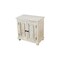 Homeroots 28" Distressed White Solid Wood Nightstand With Storage 555409 - alternate 8