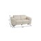 Homeroots 65in Beige And Silver Italian Leather Power Reclining Loveseat 482202 - alternate 4