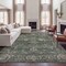 Jonathan Y Arabella Vintage Floral Border Non-Slip Machine-Washable Green/Brown 8 ft. x 10 ft. Area Rug VOR107H-8 - alternate 5