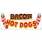 Signmission Bacon Wrapped Hot Dogs, 18 Inch x 48 Inch, Banner B-Bacon Wrapped Hot Dogs19 - alternate 1
