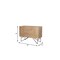Homeroots 44in Natural and Black Solid Wood and Metal Carved Geometric Accent Cabinet With Two Doors 611066 - alternate 4