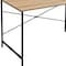 Homeroots 47" Natural and Black Wood and Metal Computer Desk 610397 - alternate 4