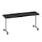 Correll Rectangle Premium Sit To Stand HPL Flip Top Table, 72 in W, 28 in to 38 in H, Particleboard Top FTS3072-07-14-09 - alternate 1