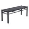 Homeroots 48in Black and Aluminum Bench 668855 - alternate 3