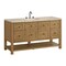James Martin Vanities Breckenridge 60" Single Vanity, Light Natural Oak, w/ 3 CM Tajnar Eclos Top 330-V60S-LNO-3TJR - alternate 4