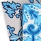 Homeroots 5" X 5" Mediterranean Blues Mosaic Peel and Stick Tiles 400031 - alternate 4