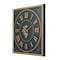 Homeroots 35" Black And Gold Glass And Metal Exposed Gear Square Wall Clock 485978 - alternate 3