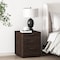 Manhattan Comfort Evelyn Nightstand in Brown NS013-BR - alternate 1