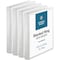 Business Source 1" View Binder, 240 Sheet Capacity, D-Ring, White, PK4 BSN28440BD - alternate 1