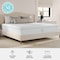 Martha Stewart SleepComplete 12 Inch King Medium Dual-Action Cooling Gel and Green Tea Memory Foam Mattress CL-MODD-12K-MS - alternate 9
