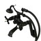 Kingston Brass Tub Wall Mount Clawfoot Tub Faucet with Hand Shower, Matte Black KS289MB - alternate 1