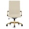 Leisuremod Harris High-Back Faux Leather Office Chair with Gold Frame, Tan HOTG19TL - alternate 2