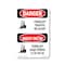 Signmission Safety Sign, OSHA Danger, 7" Height, Forklift Traffic Bilingual OS-DS-D-57-VV-1265 - alternate 1