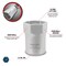 Performance Tool 1/2 Dr. Lock Nut Socket 55Mm Lock Nut Skt 55, W83255 W83255 - alternate 3