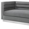 Homeroots 84" Dark Gray Velvet Solid Wood Sofa 543971 - alternate 5
