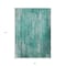 Homeroots 5' X 8' Teal Blue Aqua And Gray Striped Washable Indoor Outdoor Area Rug 577266 - alternate 5