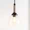 Jonathan Y Alys 7.63" Adjustable Rope-Wrap Modern Rustic Iron/Glass LED Pendant, Black JYL1103A - alternate 6