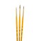 Princeton RealValue Round Brush Set, Camel Bristles, Short Handle Mixed Media Paintbrush, 3-Piece Set, 6PK PR9105 - alternate 3