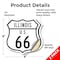 Signmission Illinois Route Marker Shield Sign Us 66, 6 inch X 6 inch, Vinyl Decal, 2PK SHI-D-2PACK-6-382 - alternate 4