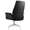 Leisuremod Summit Office Chair in Faux Leather and Aluminum Frame with Adjustable Height and Swivel, Black SGO21BLL - alternate 3