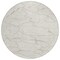 Homeroots 8' Ivory And Gray Round Abstract Washable Indoor Outdoor Area Rug 601070 - alternate 5