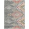 Homeroots 10' X 14' Gray And Terra Cotta Southwestern Washable Indoor Outdoor Area Rug 603550 - alternate 5