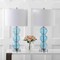 Jonathan Y Bella 27" Glass Triple-Sphere LED Table Lamp, Sky Blue/Chrome, 2PK JYL1070C-SET2 - alternate 6