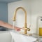 Anzzi Sunset 4-in-1 Single Handle 17.5 in. Faucet with Boiler Tank and Filter in Brushed Gold KF-AZ401BG - alternate 7