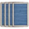 Homeroots 19" Set of Four Blue And Natural Solid With Border Cotton Placemats 548880 - alternate 7