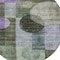 Homeroots 8' Olive Green Charcoal And Purple Round Geometric Washable Indoor Outdoor Area Rug 604338 - alternate 4